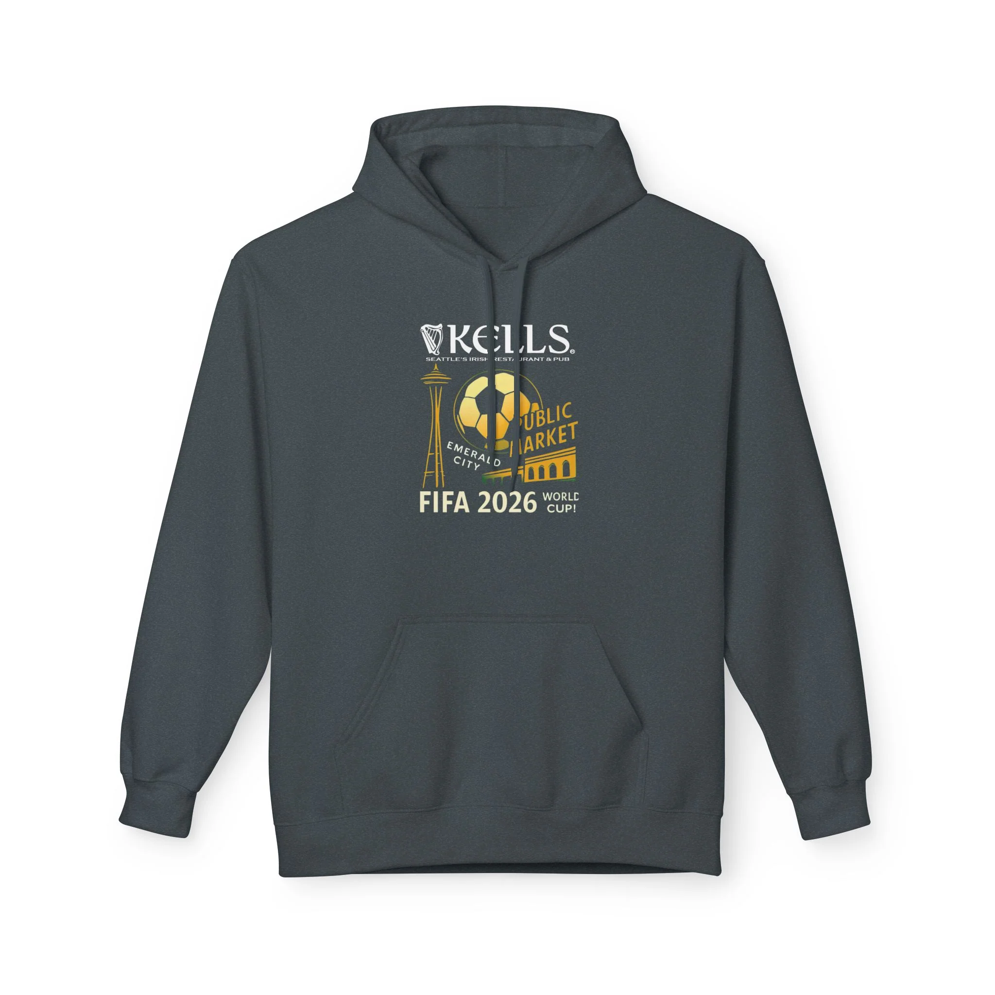 Kells Midweight Fleece Hoodie - World Cup 2026 Logo - Image 3
